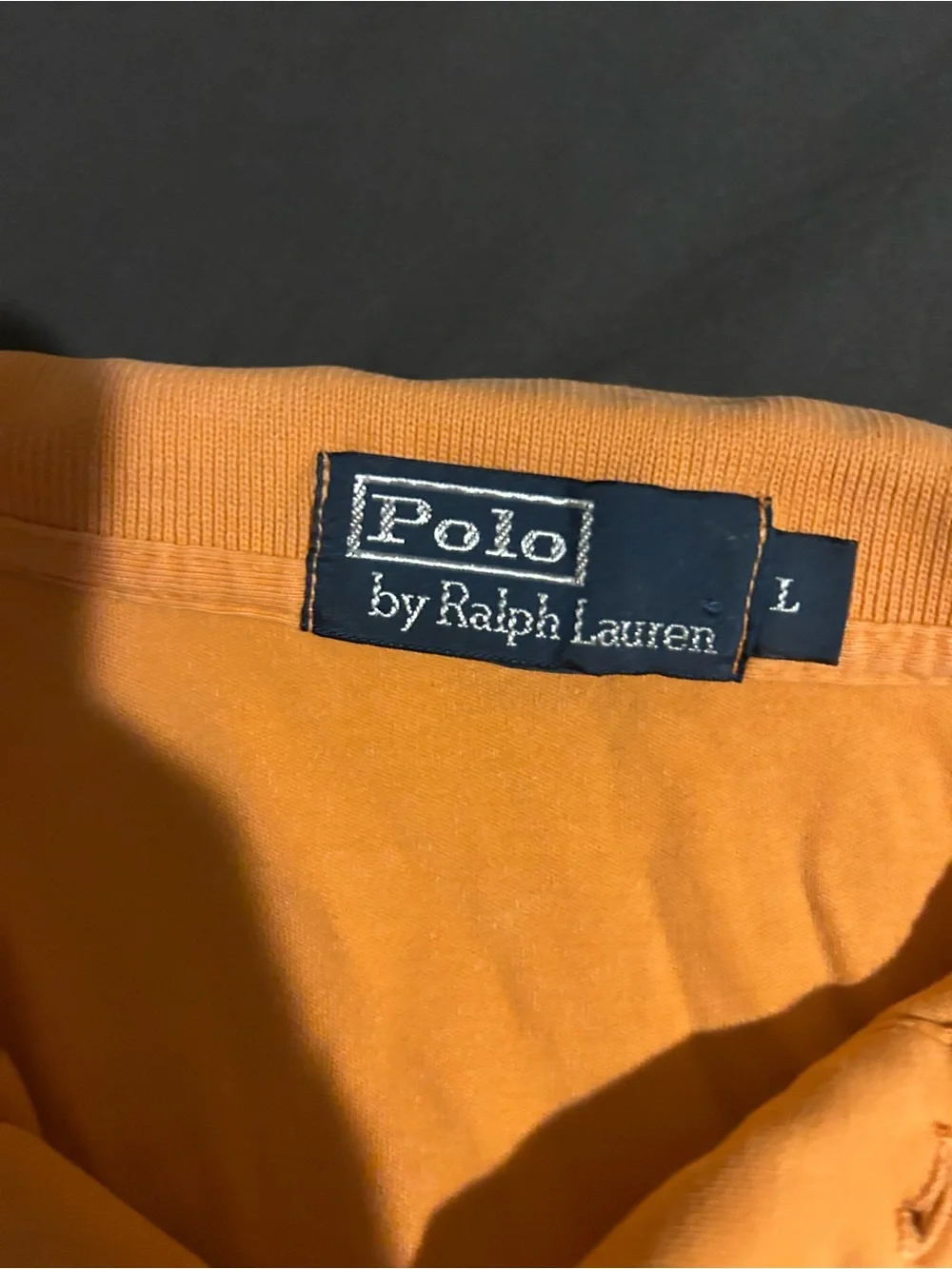 Ralph Lauren Orange Polo Shirt with Contrast Pony